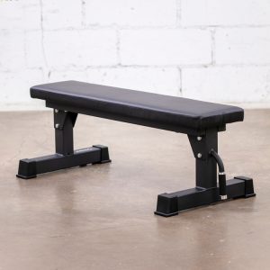 Vitox Fitness - Commercial flat bench VB166, with durable steel frame, high-density padding, and wide base for stability. Ideal for strength training and versatile gym use.