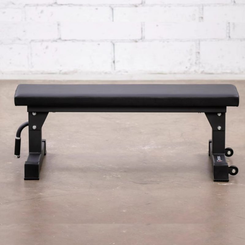 Vitox Fitness - Commercial flat bench VB166, with durable steel frame, high-density padding, and wide base for stability. Ideal for strength training and versatile gym use.